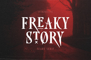 Freaky Story - Creepy Font, a Font by Sarid Ezra