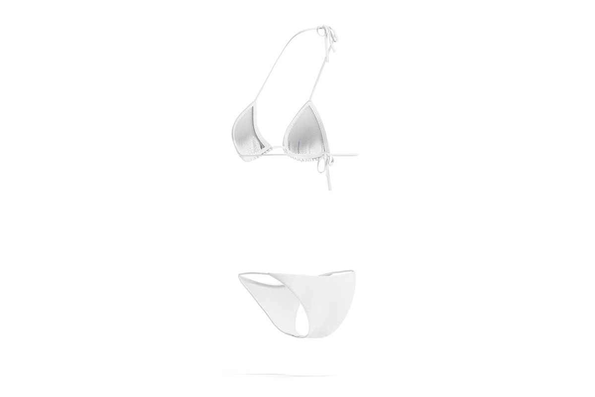 White Beach Women Bikini 3D Model, an Object 3D Model by rebrandy (Photo 4 of 10)