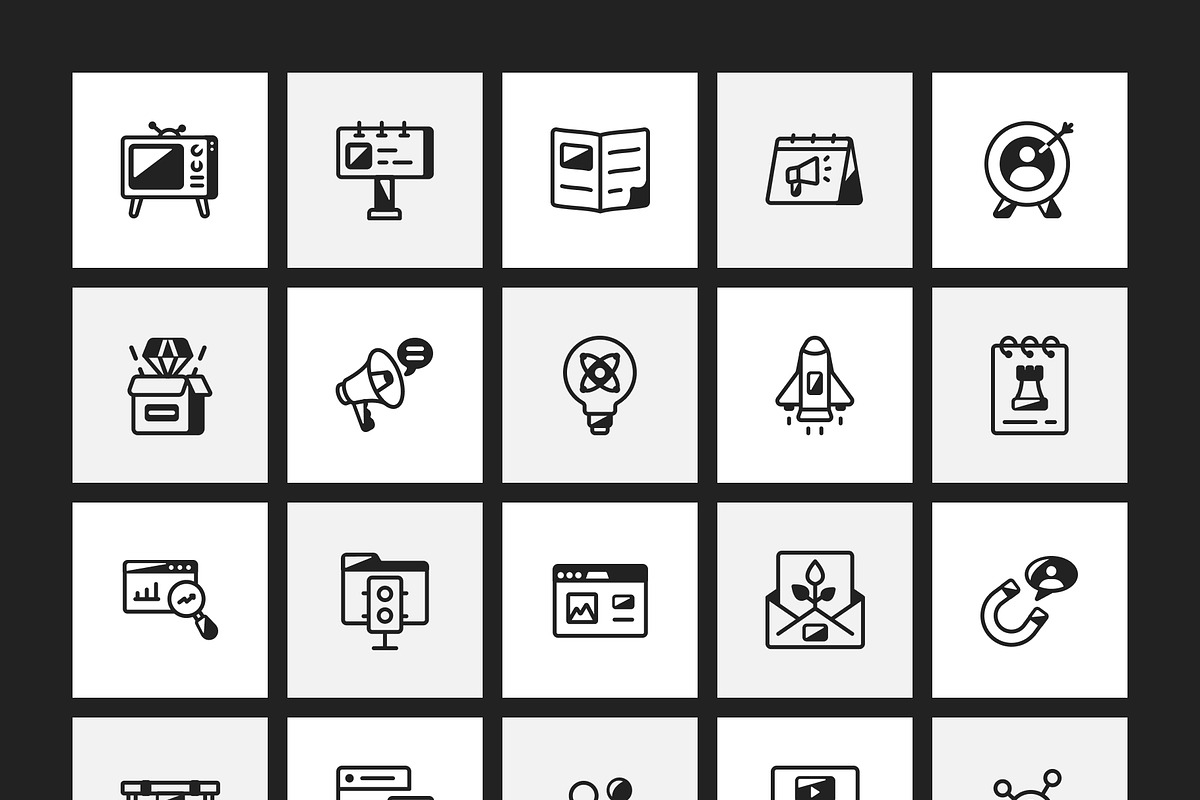 350 Startup Icons Art Set, a Solid Icon by Prosymbols (Photo 8 of 13)