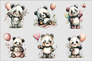 Whimsical Spring Panda Clipart, an Illustration by Design Market (Thumbnail 5 of 5)