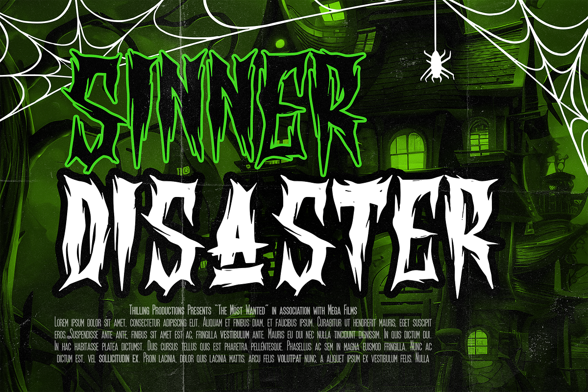 CREATORS Blackletter Metal Horror, a Blackletter Font by dansdesign (Photo 5 of 8)