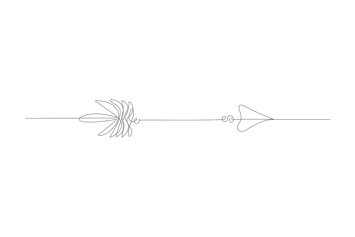 Arrow line minimalist leaf symbo, an Object Graphic by lawoel (Photo 3 of 3)