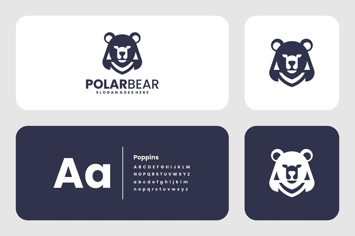 Monochrome Polar Bear Logo Design, a Branding & Logo Template by Artnivora.Std (Photo 3 of 4)