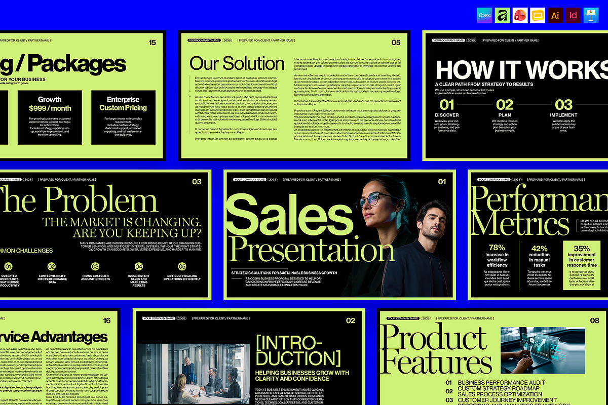 Sales Presentation Template, a Presentation Template by BrandPacks (Photo 1 of 7)
