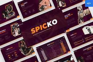 Spicko - Keynote Basketball, a Presentation Template by BeadyLab