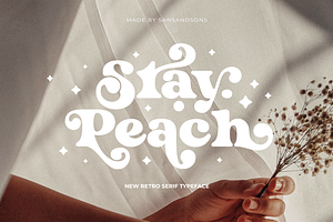 Stay Peachy - Retro Font