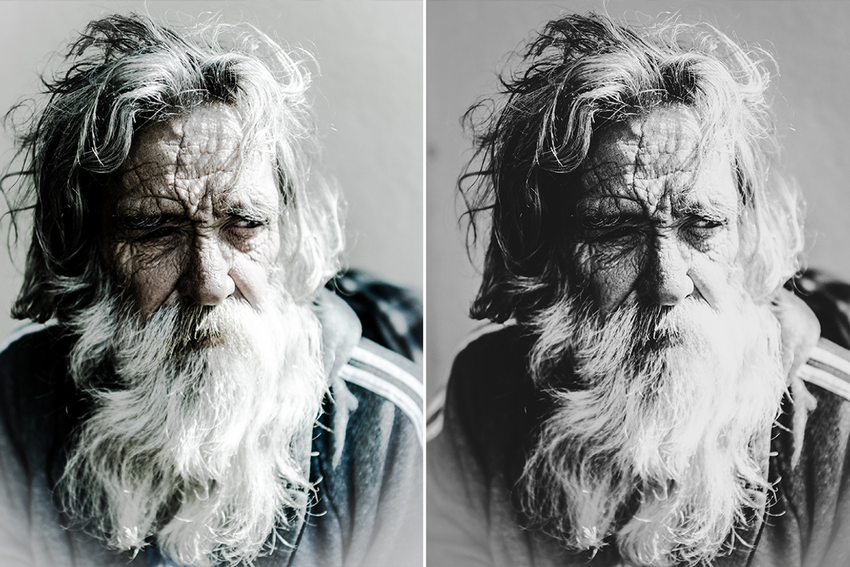 B&W Portrait - 150 Lightroom Presets, an Action Add-On by LUXDesignStudios (Photo 2 of 10)
