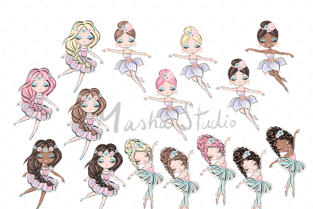 Fairies & Butterflies Clipart, an Illustration by Masha  Studio (Photo 7 of 9)