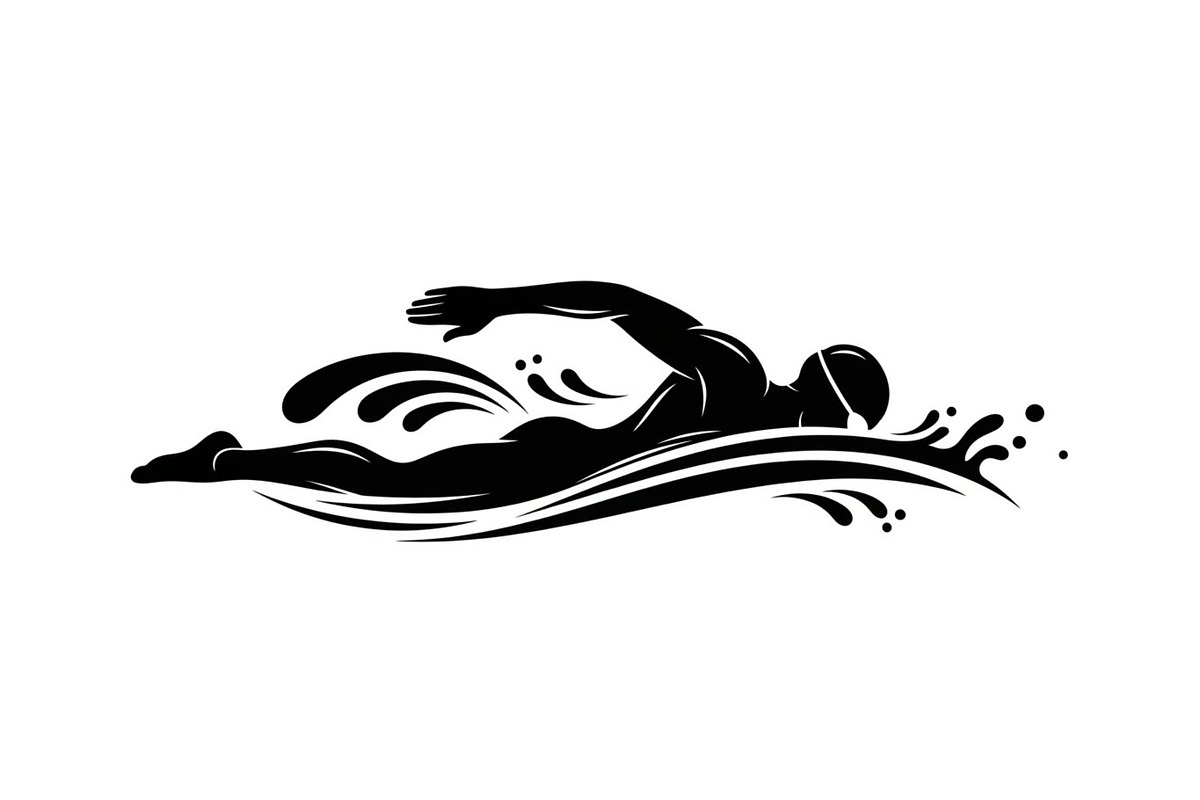 Swimming Sport Silhouette Vector Bun, an Illustration by jahid234 (Photo 8 of 51)