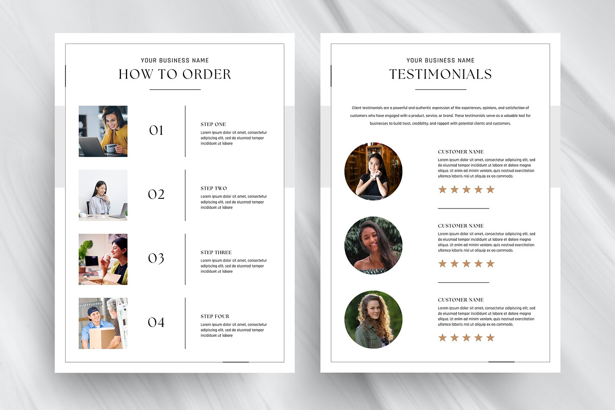 Wholesale Line Sheet Canva Template, a Flyer Template by SmmrDesign (Photo 8 of 9)