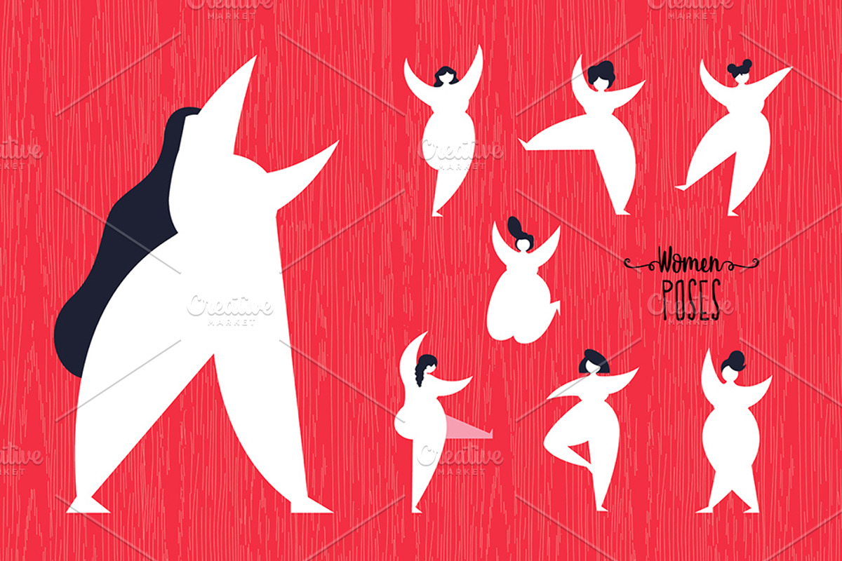 Women Poses Set, a Graphic by Cienpies Design