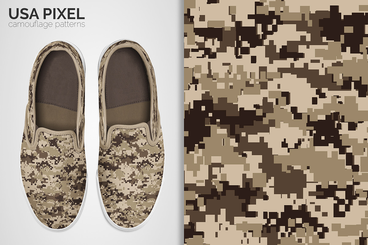 USA Pixel Camouflage Patterns, a Pattern Graphic by 3Y_Design (Photo 4 of 5)