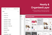 Prettyskin - Beauty Appointment App, an UI Kit Template by Minialis (Thumbnail 4 of 6)