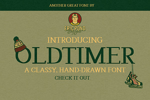 Oldtimer - A Classy, Hand-drawn Font