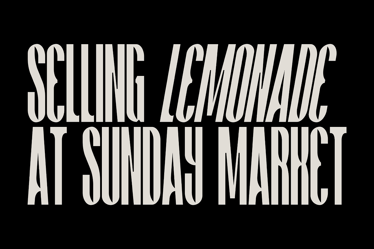 Reggie - Condensed Display Font, a Sans Serif Font by Typeparties (Photo 1 of 8)