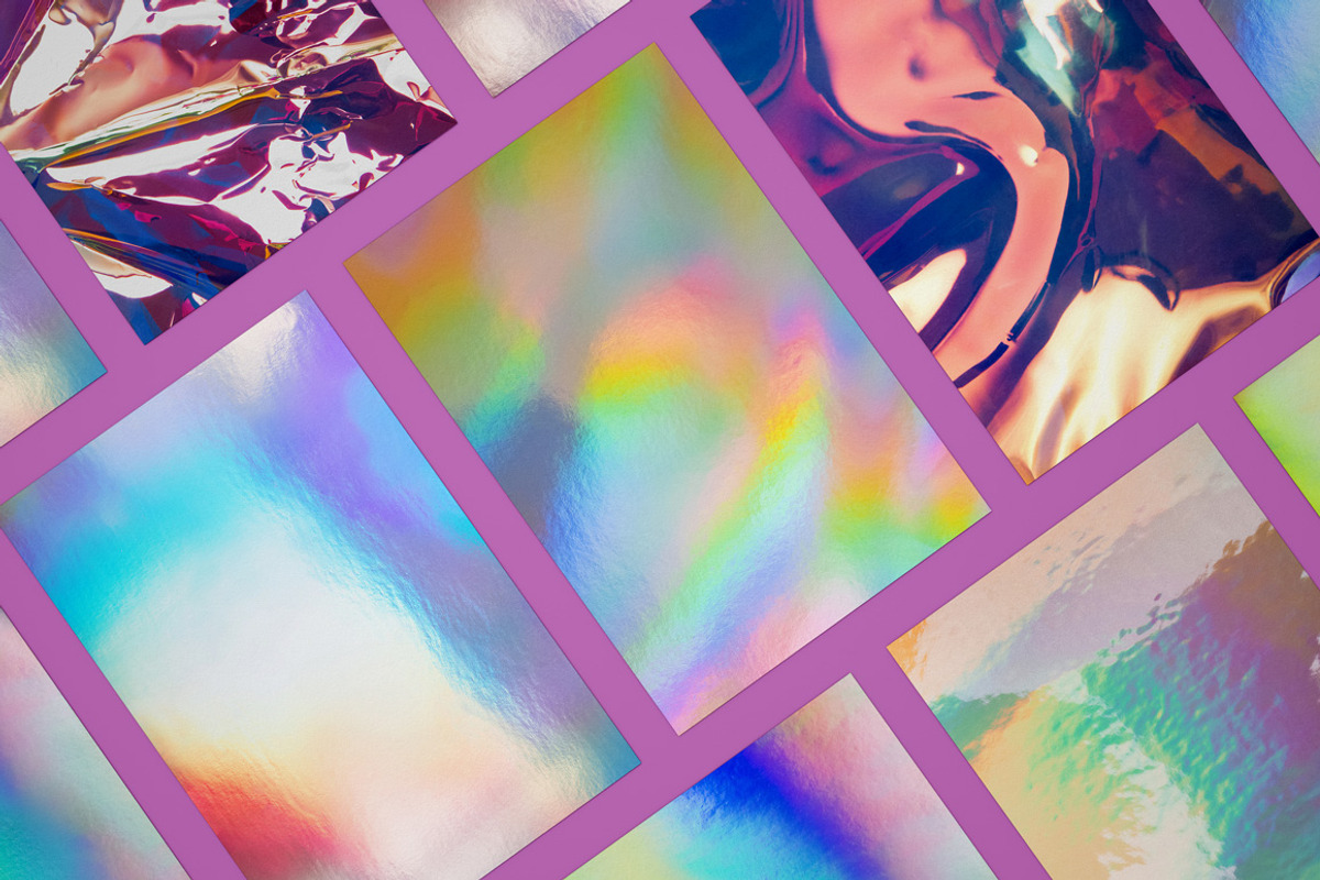 Holographic foil backgrounds, a Background Graphic by Imageblend (Photo 3 of 8)