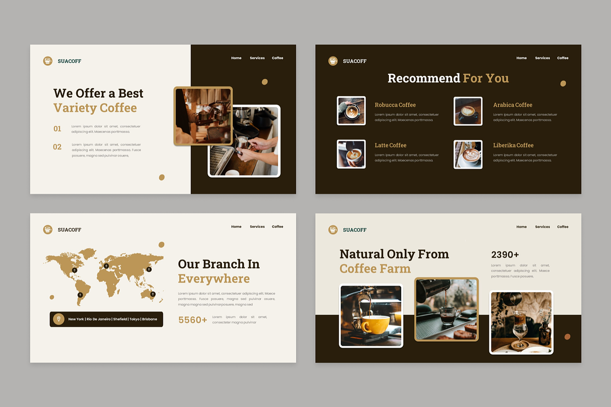 Suacoff Coffee - Powerpoint, a Presentation Template by GraphauseProject (Photo 5 of 7)
