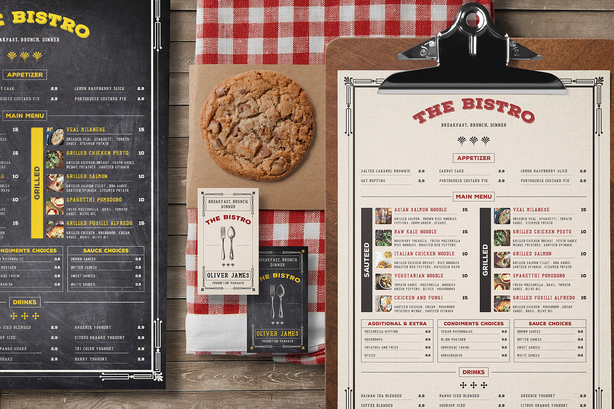 Elegant Art Deco Food Menu, a Flyer Template by BlueRobinStudio (Photo 1 of 3)