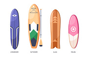 Different surfboards types set, a Sport Illustration by Good Studio (Thumbnail 4 of 4)