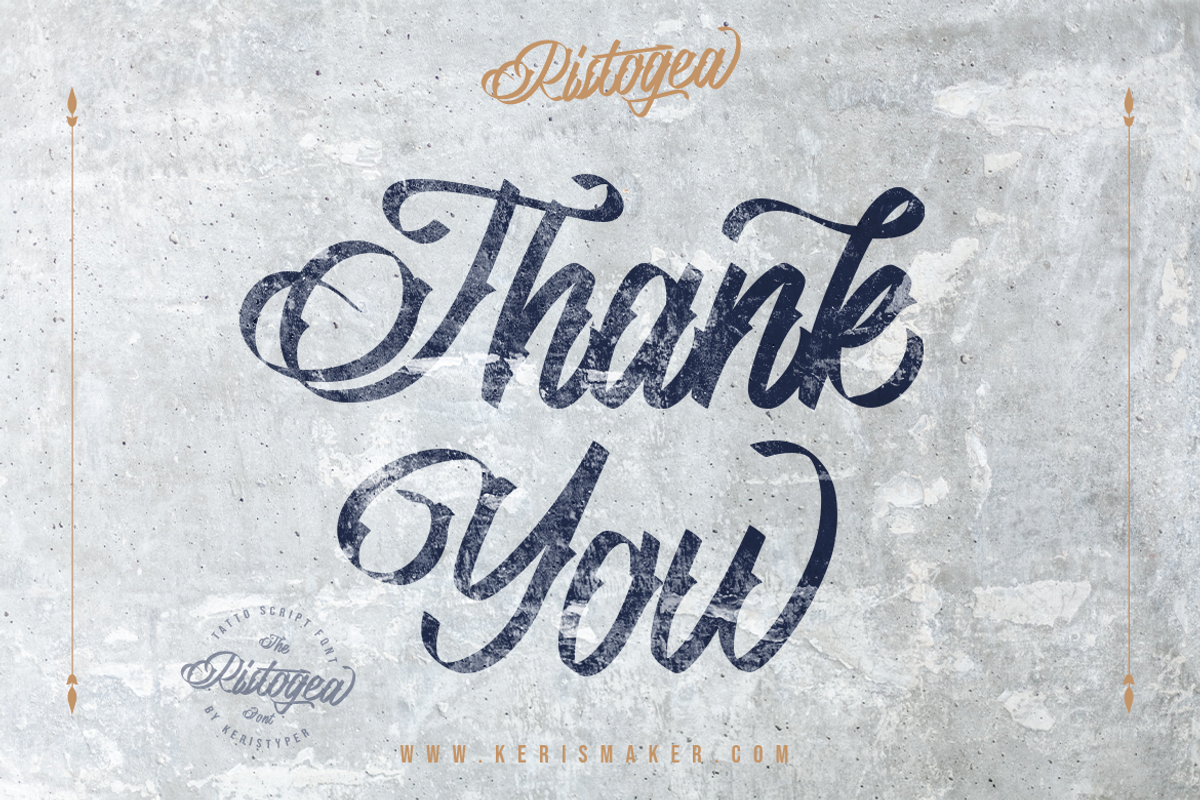 Ristogea, a Script Font by kerismaker (Photo 12 of 12)
