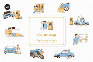 The Last Drop Illustration, an Object Graphic by Jump Studio