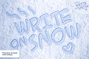 Write on Snow Text Effect, a Layer Style Add-On by Andrew Skoch Design (Thumbnail 1 of 5)
