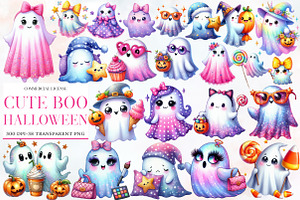 Boho Halloween Trick or Treat Clipar, an Illustration by Designworld