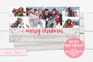 Holiday Photo Card Template