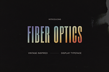 FIBER OPTICS Condensed Display Font