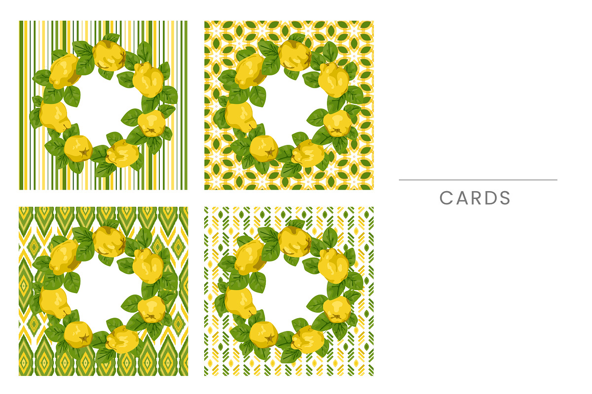 Quince Patterns & Graphic Objects., a Pattern Graphic by IrinaCzaran (Photo 6 of 6)