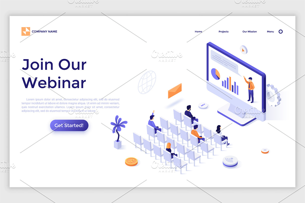 Isometric Solutions Mini. Part 10, a Templates & Theme by Andrew Kras Design (Photo 3 of 16)