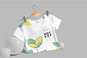 Broad Neck Half Sleeves Shirt Mockup, an Advertising Mockup by megostudi0 (Thumbnail 3 of 7)