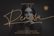 Renissa Signature Font, a Script Font by Rocket Template (Thumbnail 1 of 14)