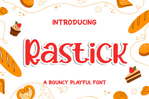 Rastick a Bouncy Playful Font, a Handwritten Font by Bayuktx