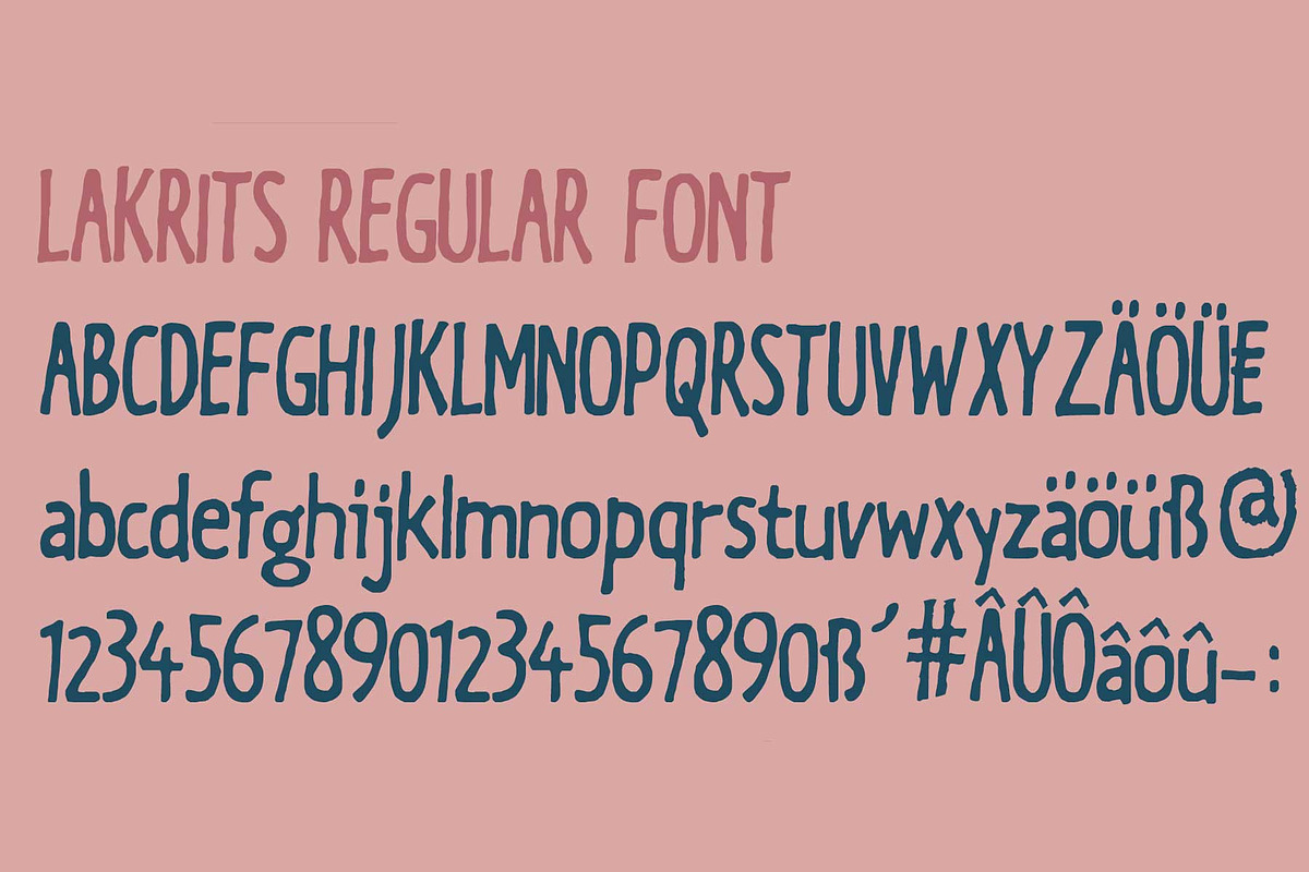 Lakrits - a handmade font, a Font by JoachimF (Photo 3 of 5)