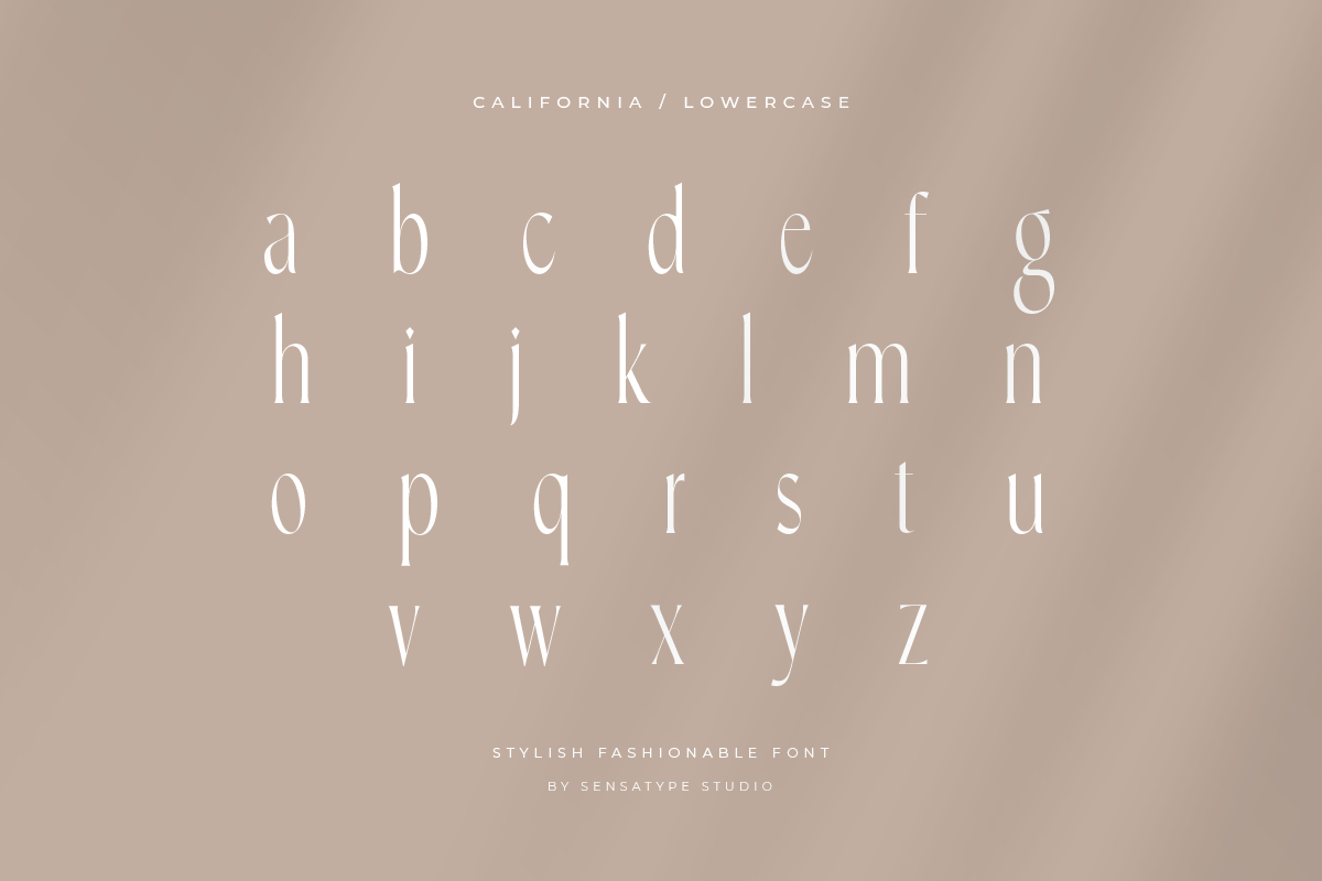 California - Stylish Fashion Font, a Serif Font by Sensatype (Photo 12 of 15)
