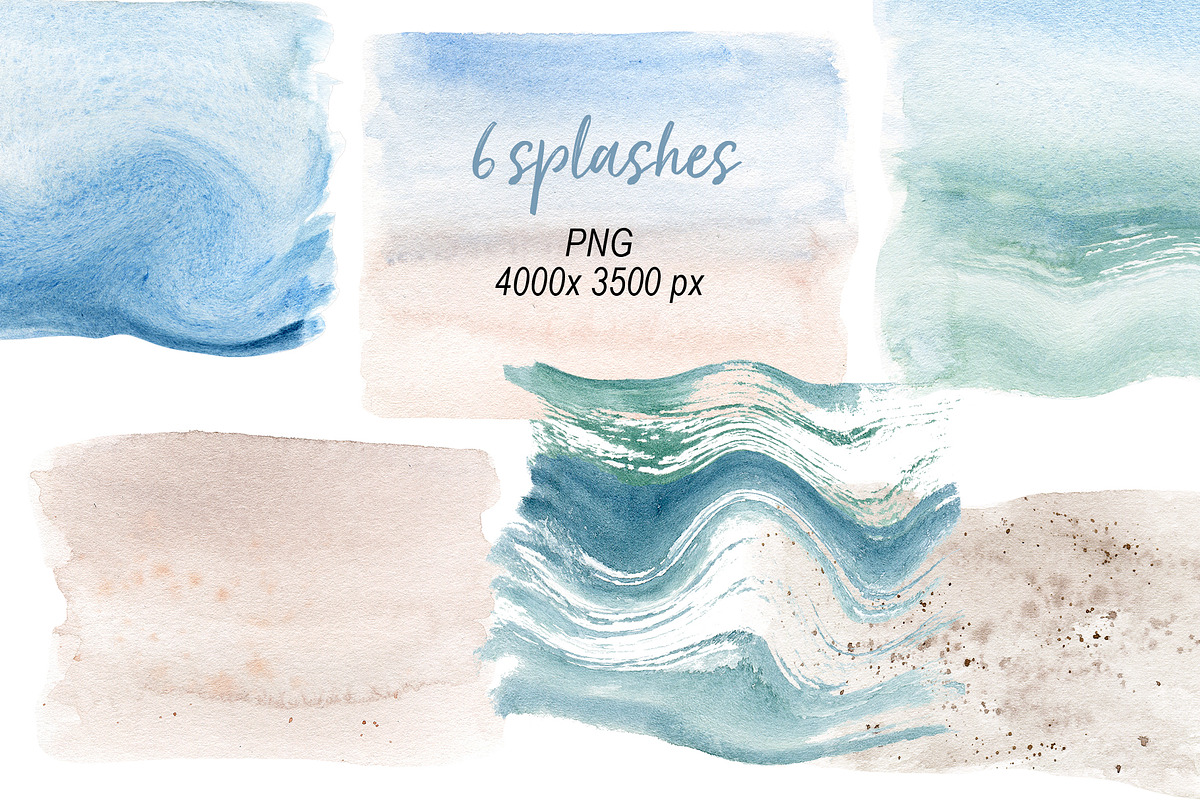 Shells, beach watercolor set., an Illustration by Larisa Maslova (Photo 10 of 13)