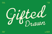 CS Gifted Drawn, a Script Font by Craft Supply Co. (Thumbnail 1 of 8)