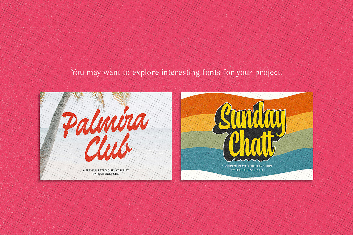 Duckin – Funky Retro Script, a Script Font by Four Lines Std. (Photo 10 of 10)