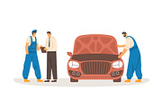 Mechanics work in car repair service, a Person Illustration by Good Studio (Thumbnail 2 of 4)