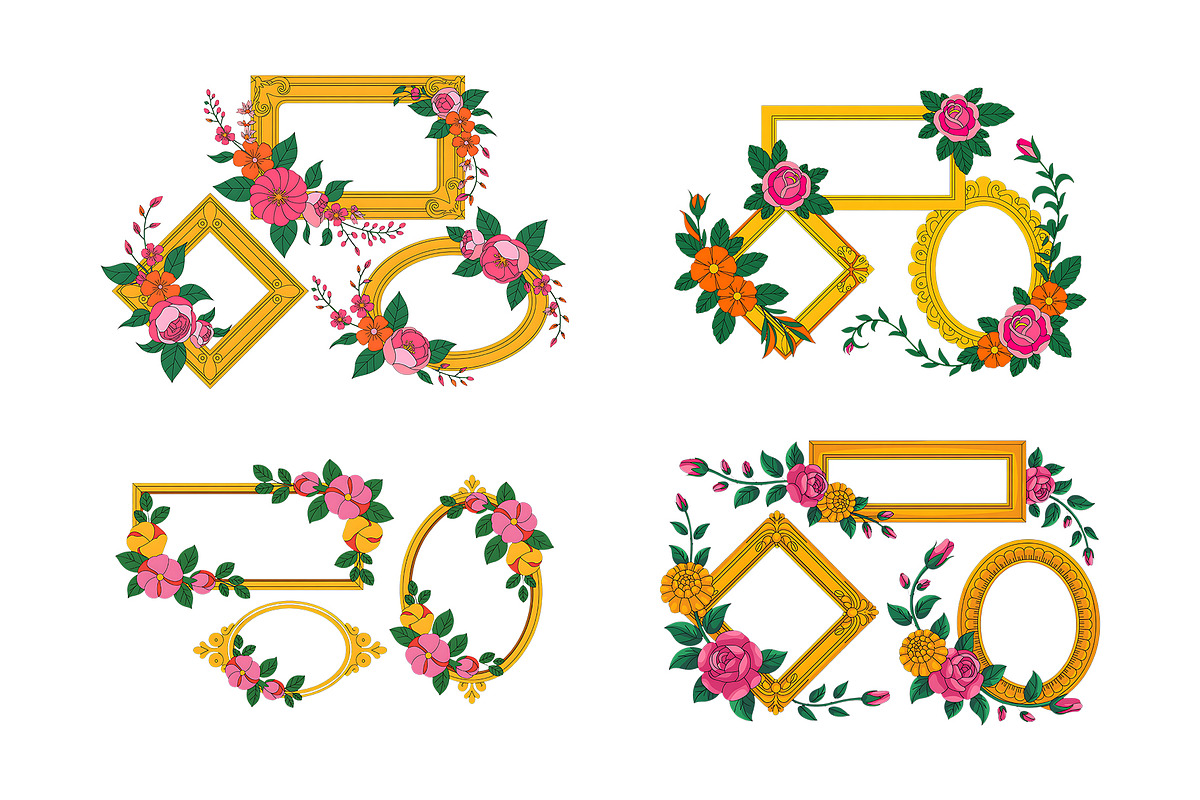 Watercolor Flowers in Spring, a Decorative Illustration by ForhadGFX (Photo 2 of 15)