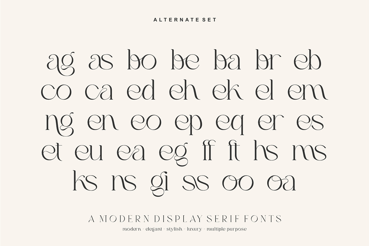 Stylish Mother - Display Serif Font, a Serif Font by Keithzo (Photo 10 of 11)