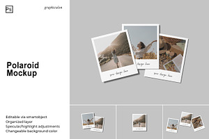 Polaroid Frame Mockups Collection