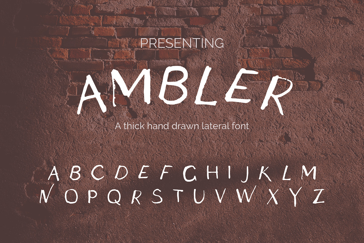 AMBLER Hand Drawn Font, a Handwritten Font by Salt & Pepper (Photo 1 of 4)