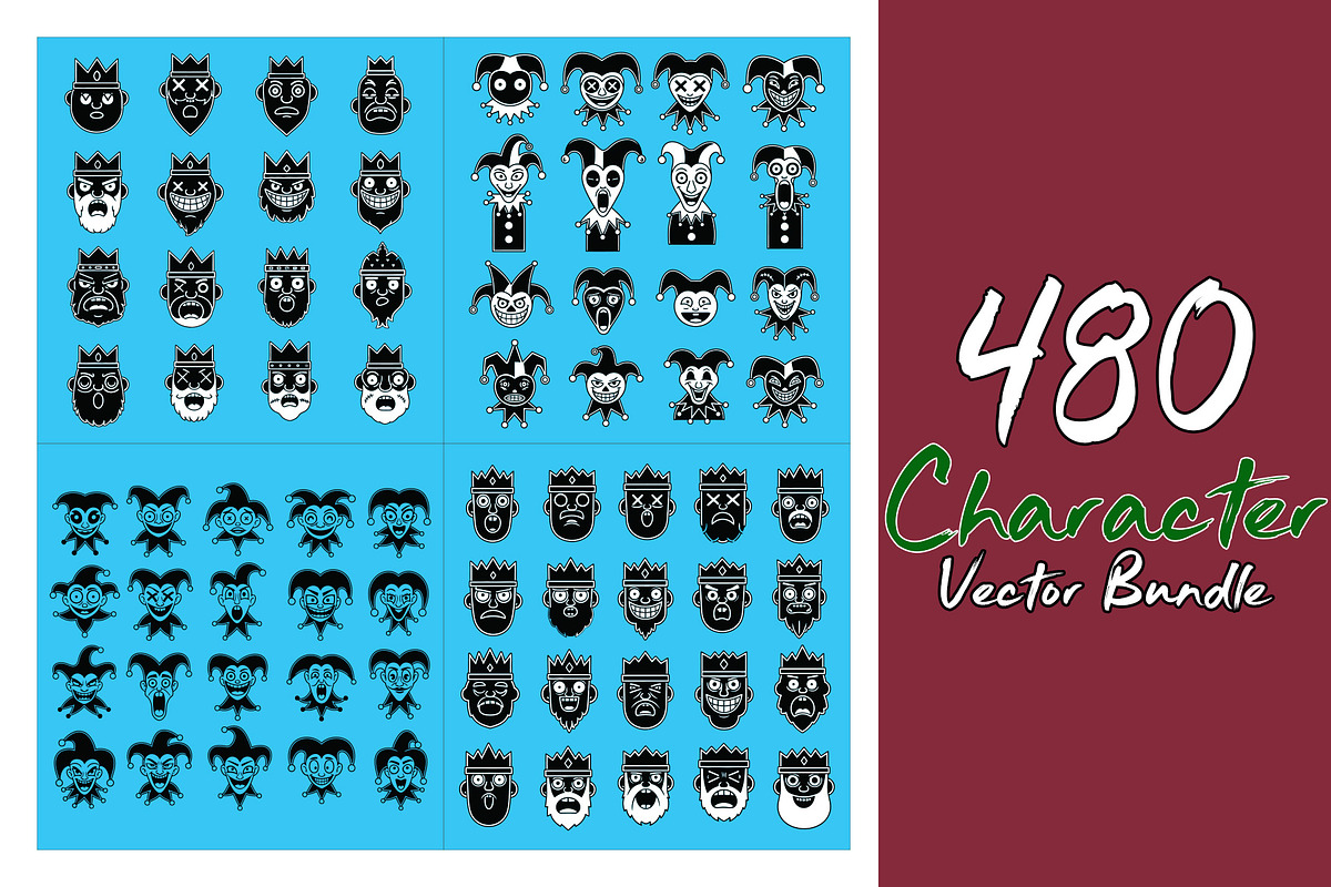 480 Scary Character Vector Bundle, an Object Graphic by Sofia's Fashion (Photo 5 of 6)