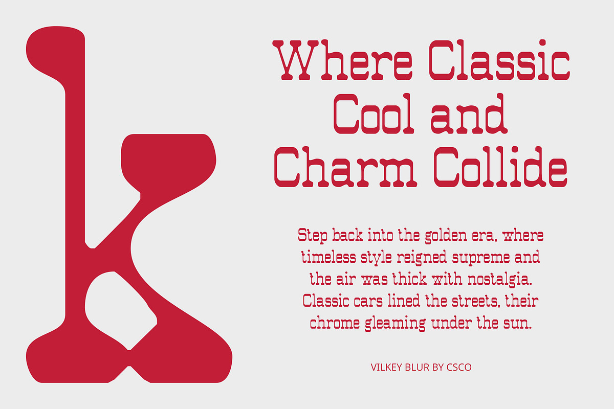 Vilkey Blur, a Slab Serif Font by Craft Supply Co. (Photo 2 of 8)