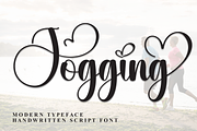 Jogging | Script Font, a Handwritten Font by Scratchones (Thumbnail 1 of 9)