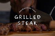 Handwritten Font: Grilled Steak, a Handwritten Font by The Design Toolkit (Thumbnail 1 of 4)