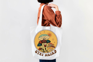 Stay Weird Mushroom Sublimation