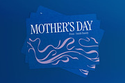 Blue Mother's Day Greeting Card, a Card Template by graphicook (Thumbnail 1 of 3)